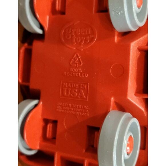 21 Inch Green Toys Train Set Engine Flat Bed Caboose 2 Bear Conductors USA - Picture 13 of 14